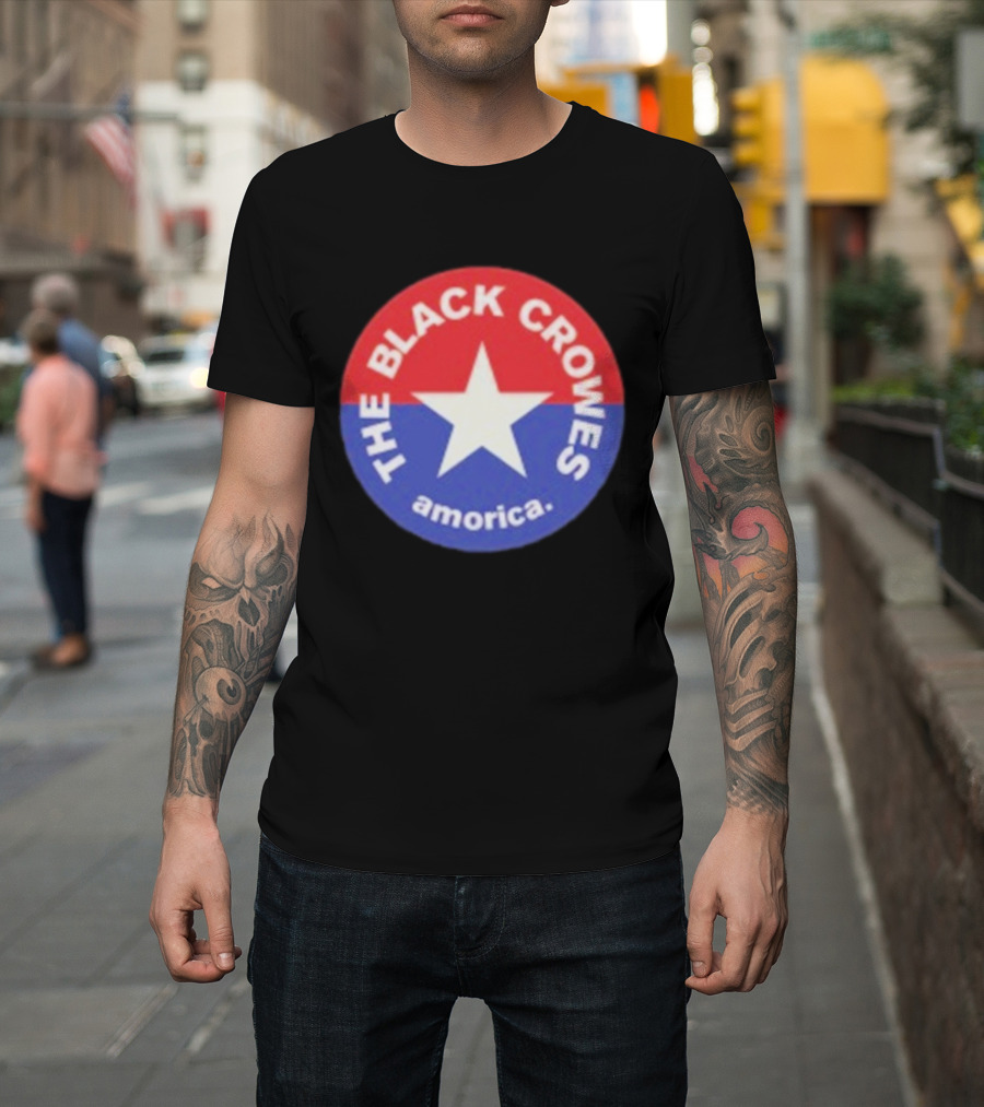 The Black Crowes Amorica Star Circle Emblem T-Shirt