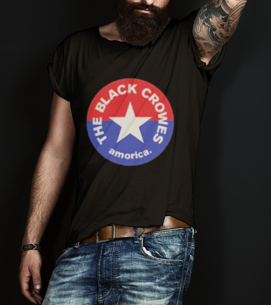 The Black Crowes Amorica Star Circle Emblem T-Shirt