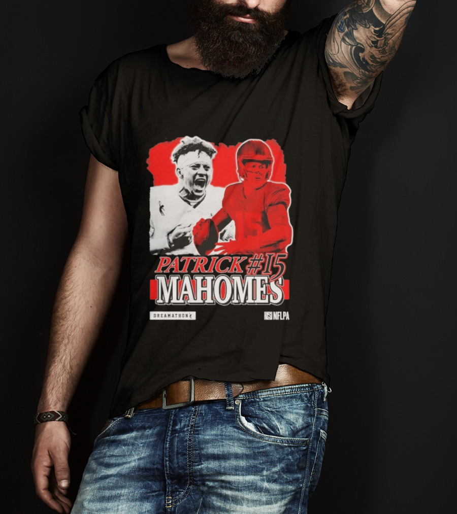 Patrick Mahomes #15 Dreamathon Red Football Legend T-Shirt