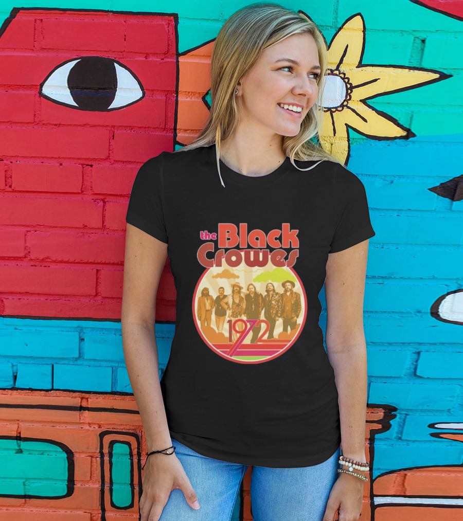 The Black Crowes Retro 1972 Band Photo T-Shirt