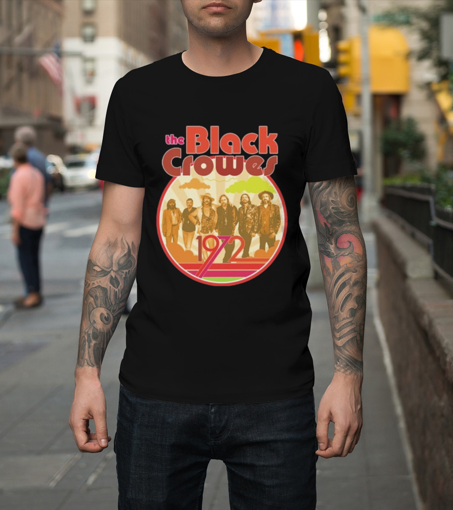 The Black Crowes Retro 1972 Band Photo T-Shirt