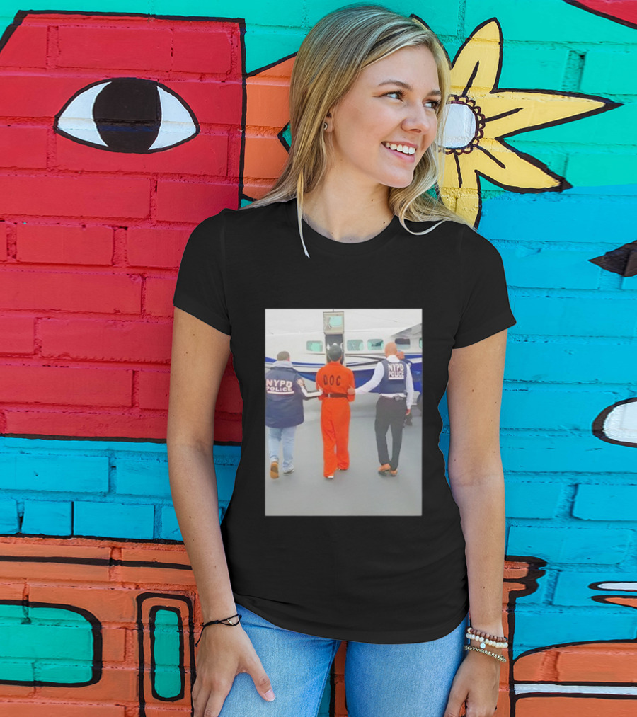 NYC Luigi Mangione NYPD Helicopter Escort DOC Inmate T-Shirt