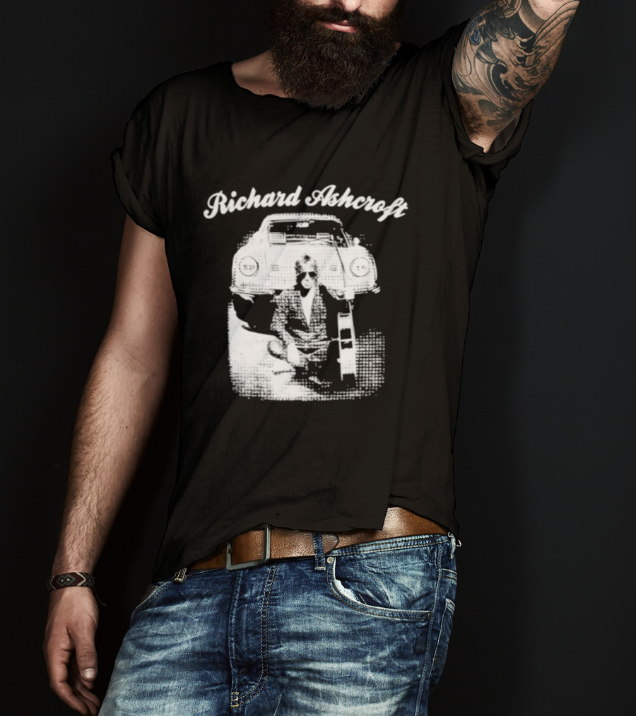 Richard Ashcroft Vintage Style Retro Car Iconic Look T-Shirt
