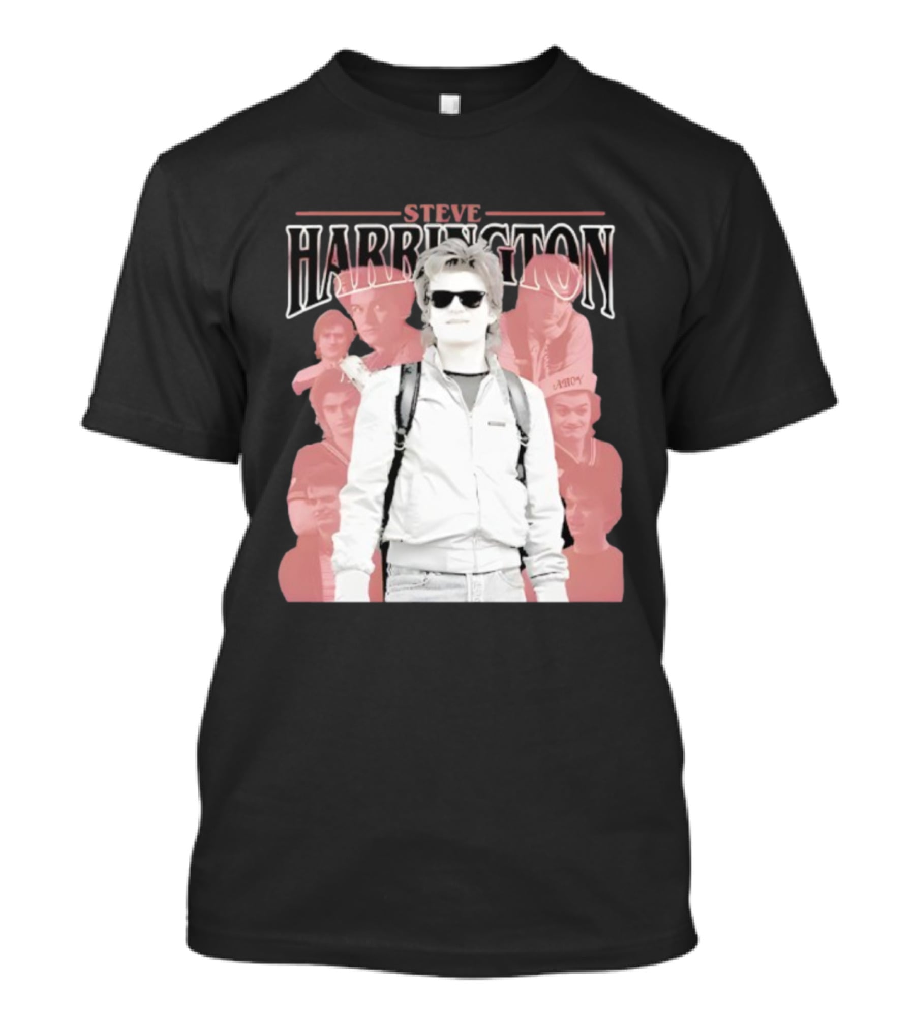 Steve Harrington Iconic Stranger Things Character Collage T-Shirt