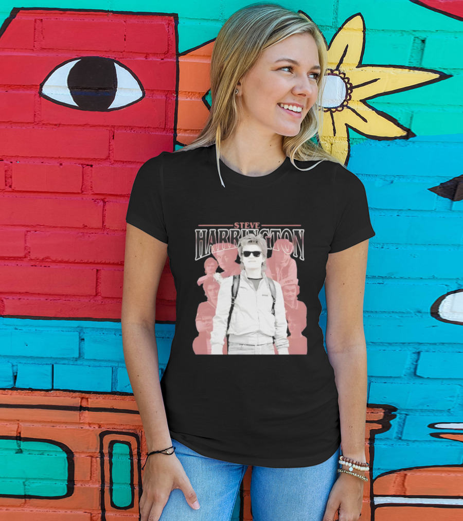Steve Harrington Iconic Stranger Things Character Collage T-Shirt