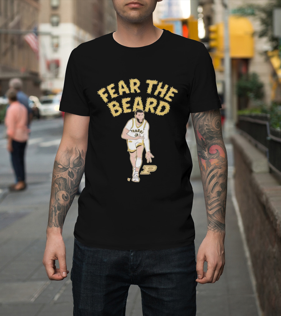 Purdue Basketball Fear The Beard Braden Smith Number 3 T-Shirt