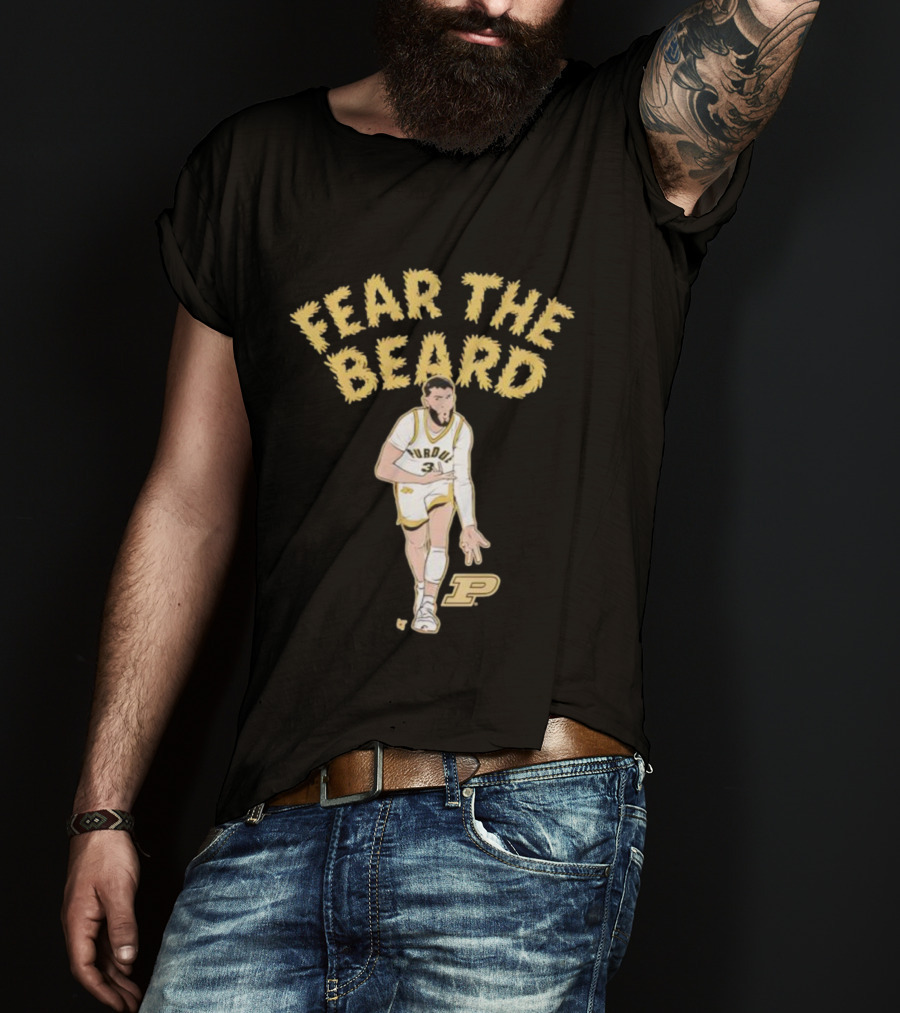 Purdue Basketball Fear The Beard Braden Smith Number 3 T-Shirt