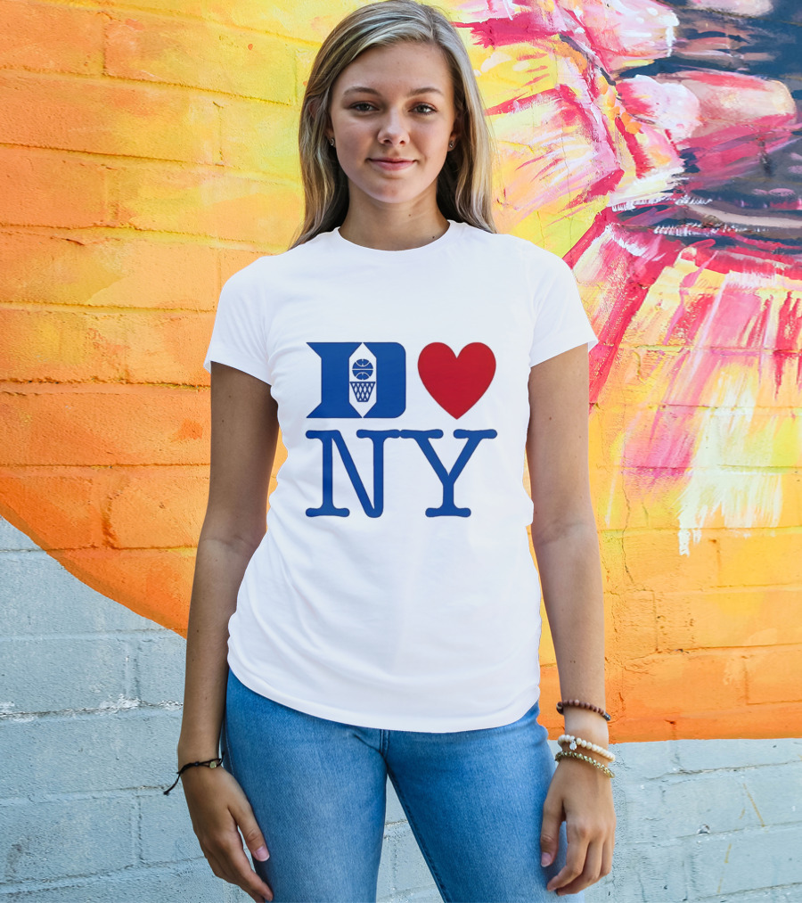 Duke Heart NY Basketball Symbol T-Shirt