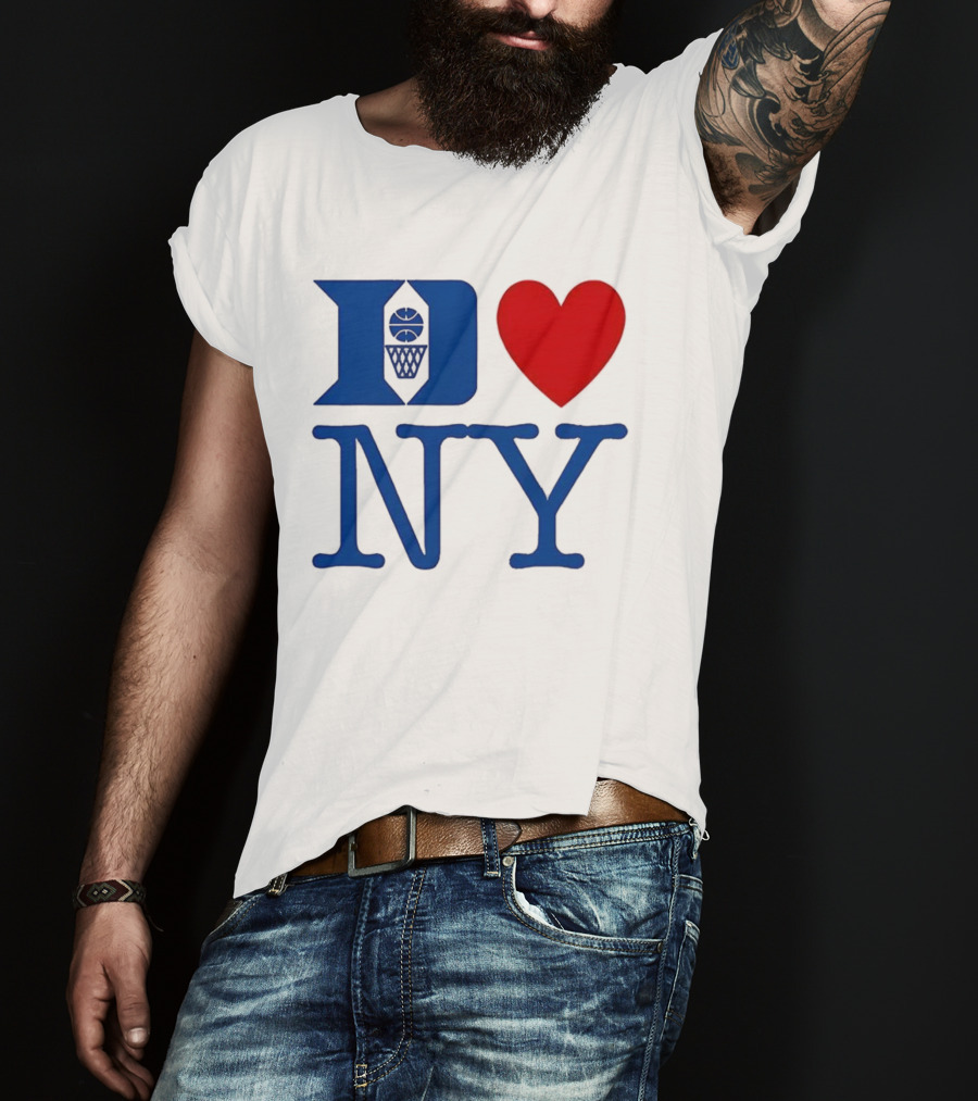 Duke Heart NY Basketball Symbol T-Shirt