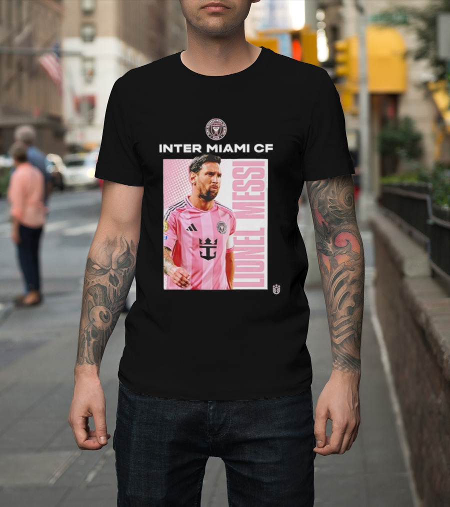 Inter Miami CF Lionel Messi Pink Jersey Program T-Shirt