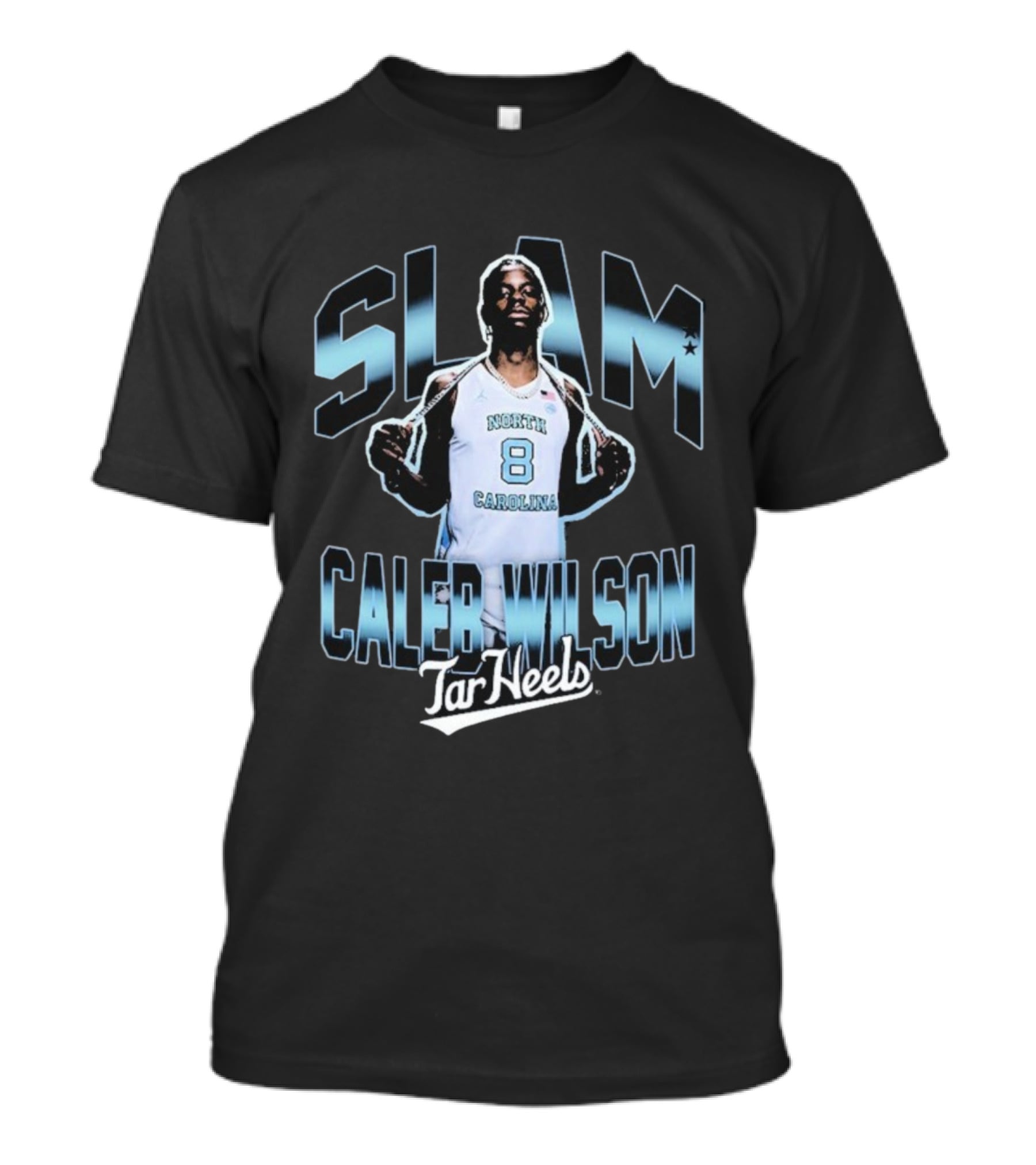 SLAM Caleb Wilson North Carolina Tar Heels 8 Basketball T-Shirt