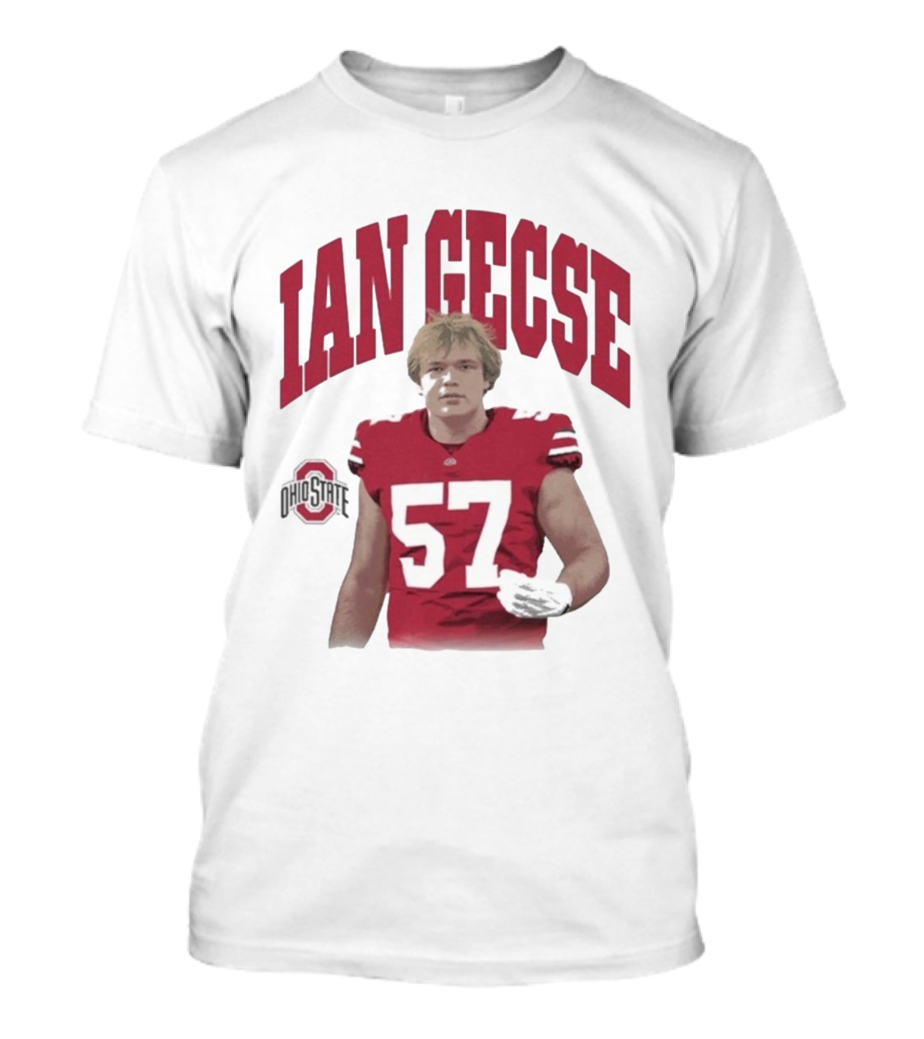 Ian Gecse Ohio State Buckeyes 57 Football Player T-Shirt