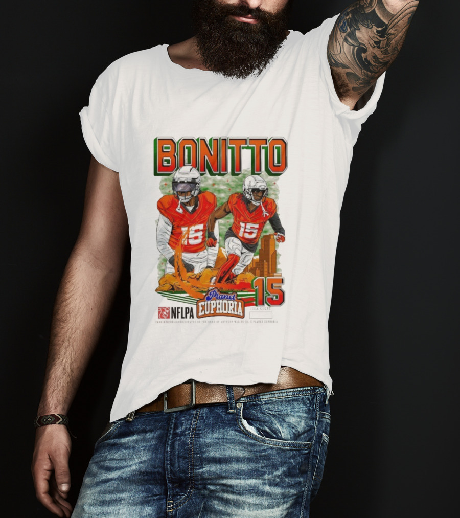 Bonitto Planet Euphoria NFLPA Player Number 15 T-Shirt