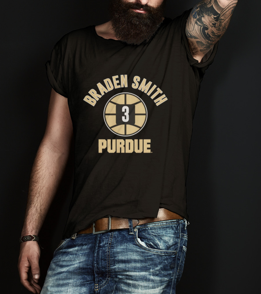 Braden Smith Purdue Basketball Number 3 T-Shirt