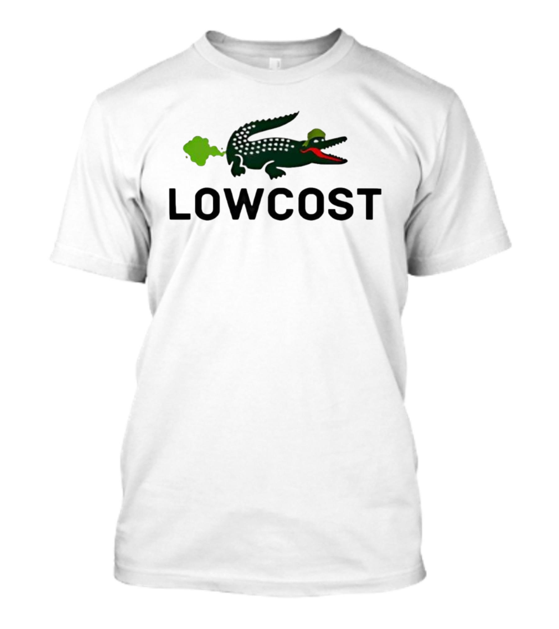 LOWCOST Crocodile With Green Puff And Red Mouth T-Shirt