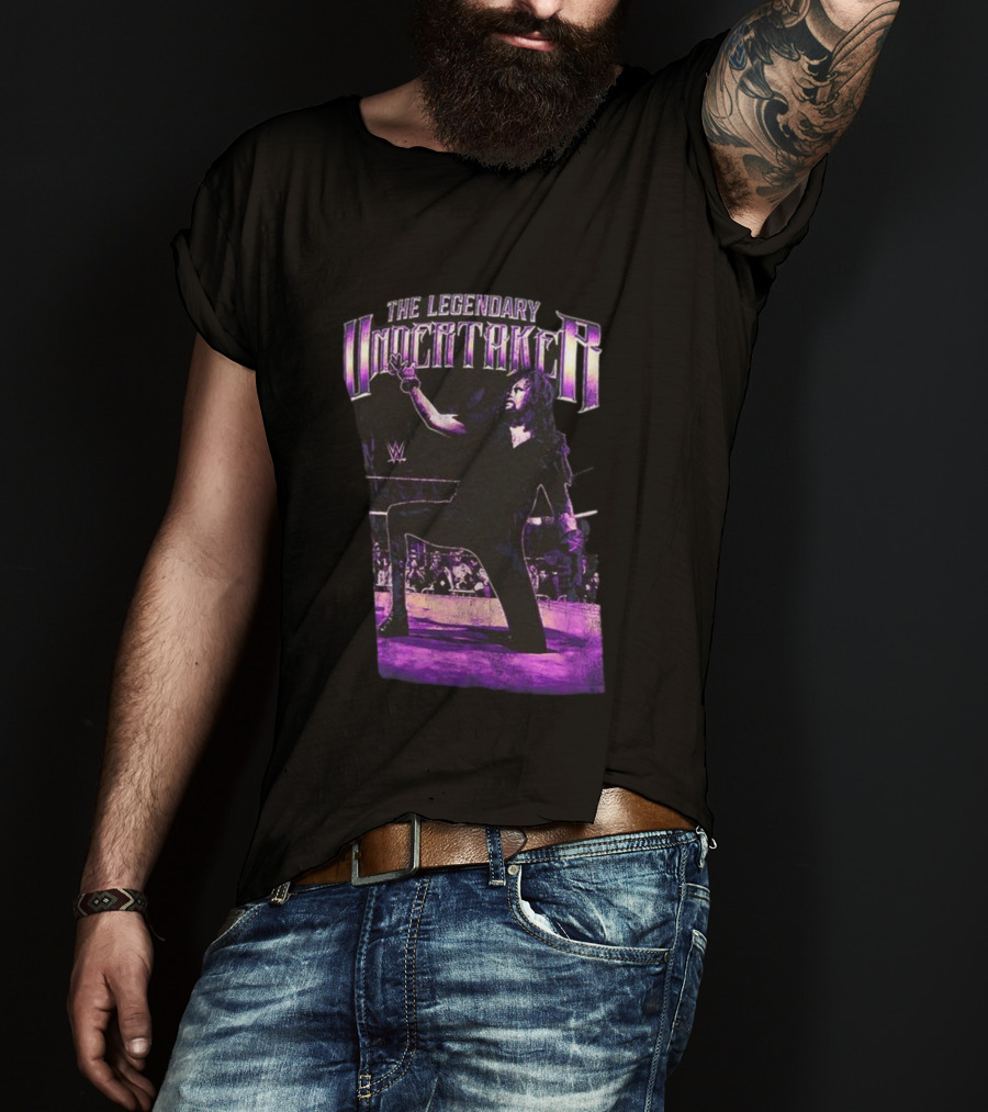 The Legendary Undertaker WWE 35 Years Kneeling Pose T-Shirt