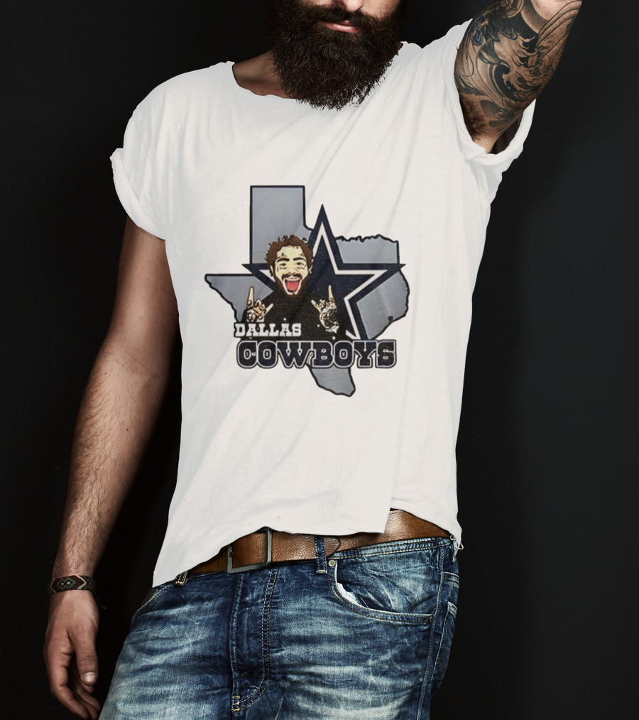 Post Malone Dallas Cowboys NFL Texas Thanksgiving Collaboration T-Shirt
