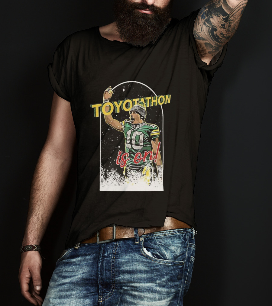Toyotathon Is On Jordan Love Green Bay Packers Christmas T-Shirt