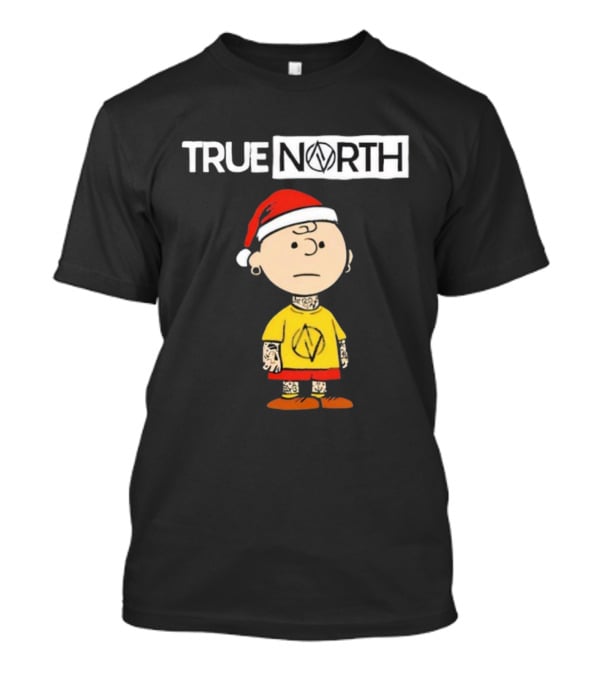True North Santa Hat Charlie Brown Tattoo T-Shirt
