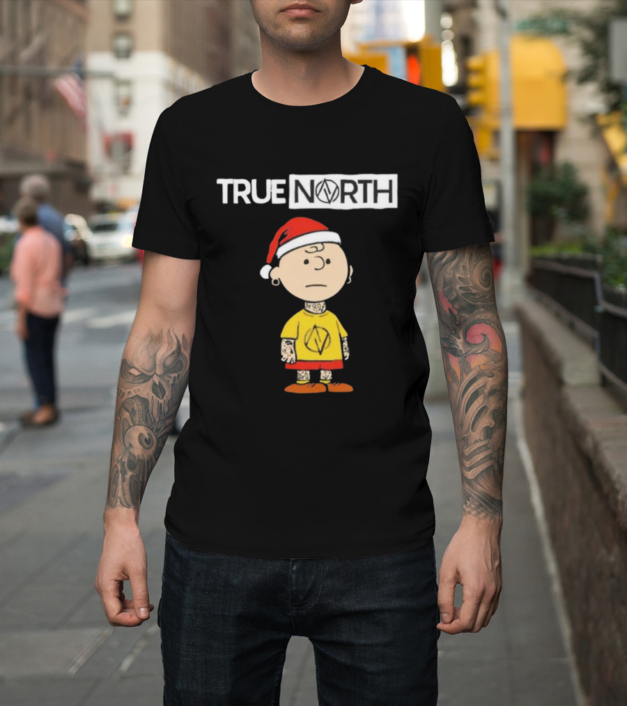 True North Santa Hat Charlie Brown Tattoo T-Shirt