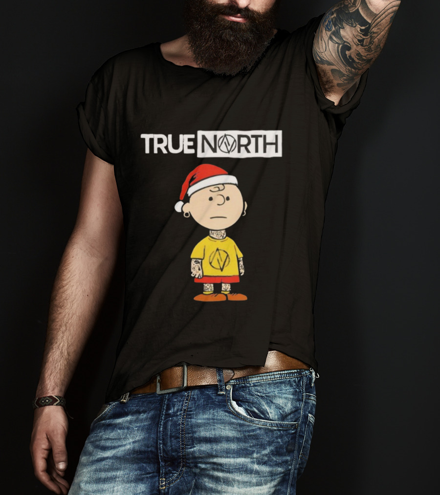 True North Santa Hat Charlie Brown Tattoo T-Shirt