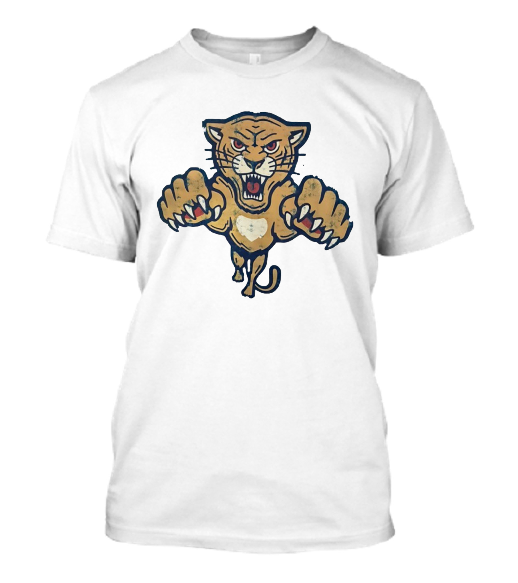 Florida Panthers Fierce Hockey Mascot Claw Attack T-Shirt