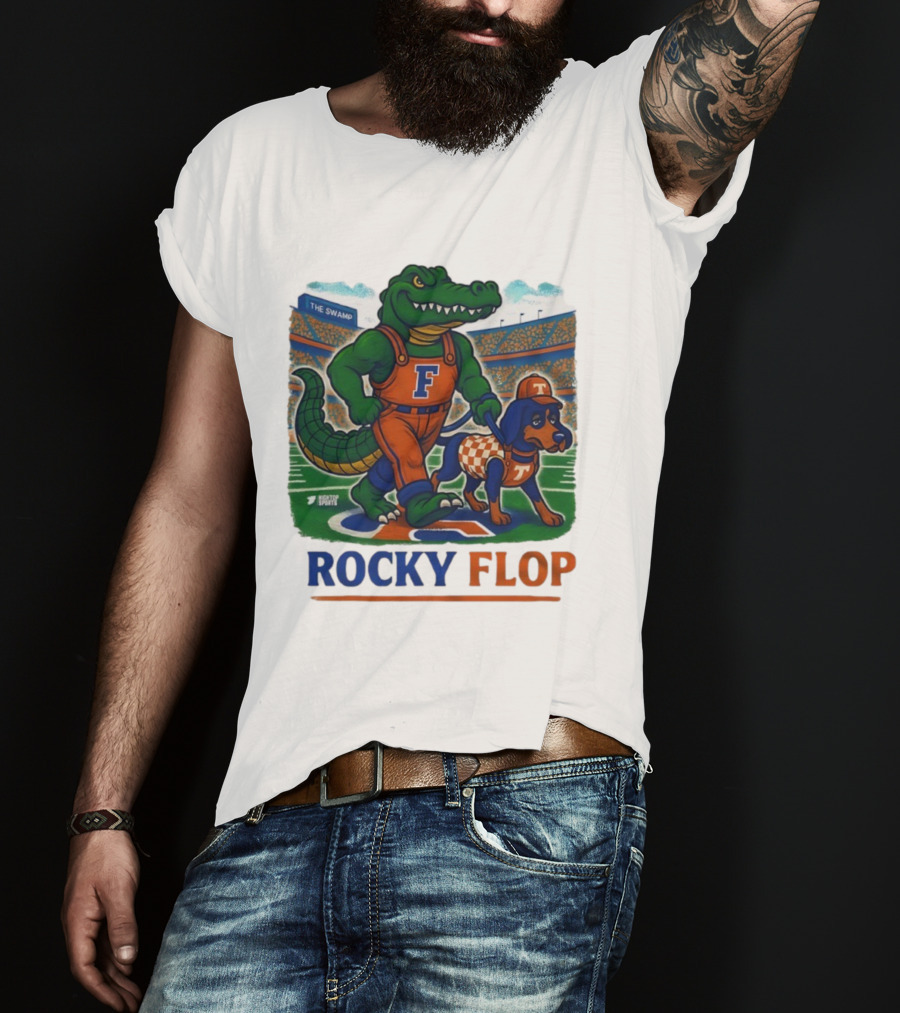 Rocky Flop Florida Gators Vs Tennessee Volunteers The Swamp Bigtop Sports T-Shirt