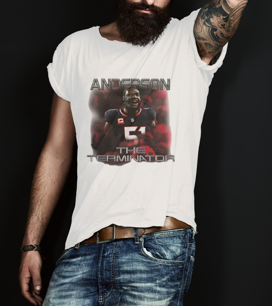ANDERSON 51 THE TERMINATOR NFL FOOTBALL T-Shirt