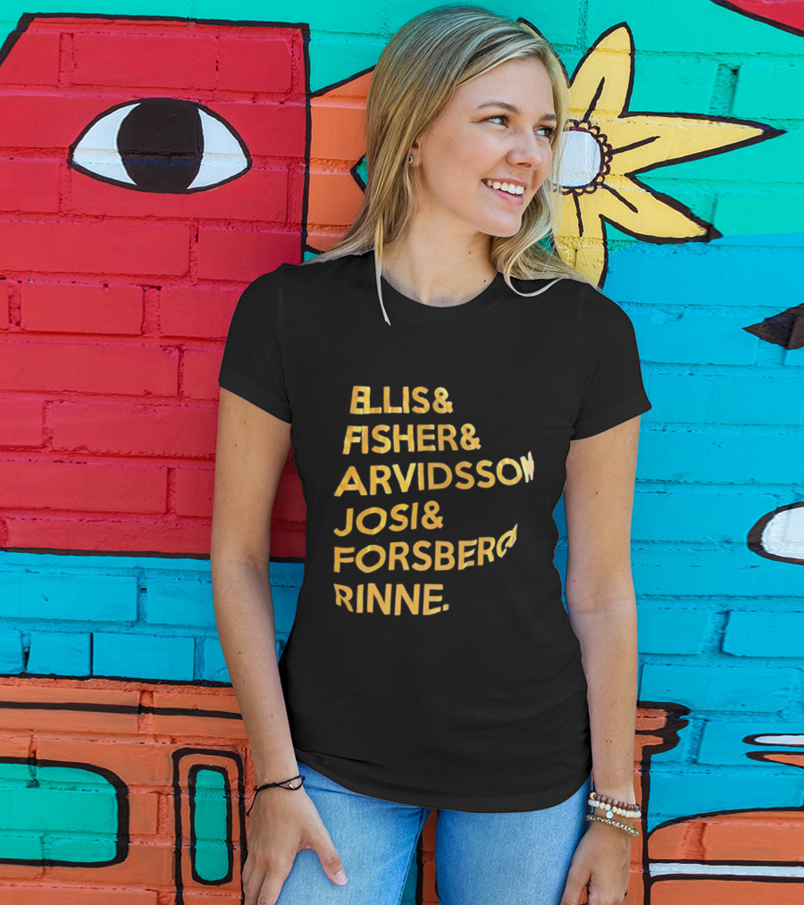 Ellis Fisher Arvidsson Josi Forsber Rinne Hockey Team Legends T-Shirt