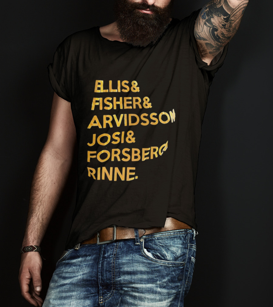 Ellis Fisher Arvidsson Josi Forsber Rinne Hockey Team Legends T-Shirt