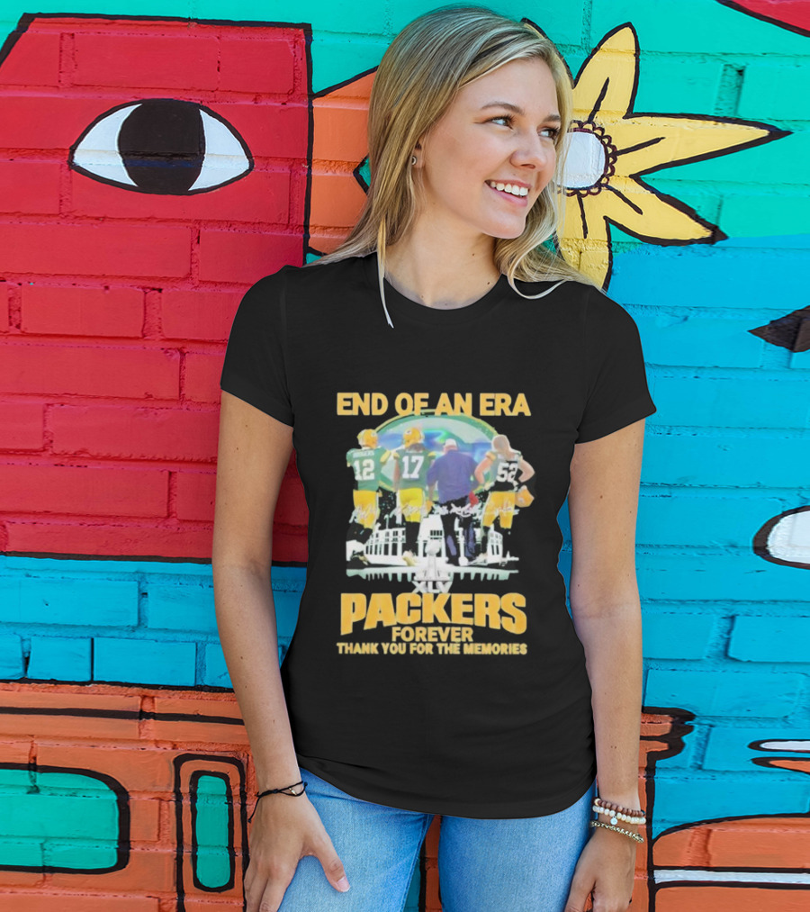 End Of An Era Green Bay Packers Forever Thank You For The Memories XLV T-Shirt