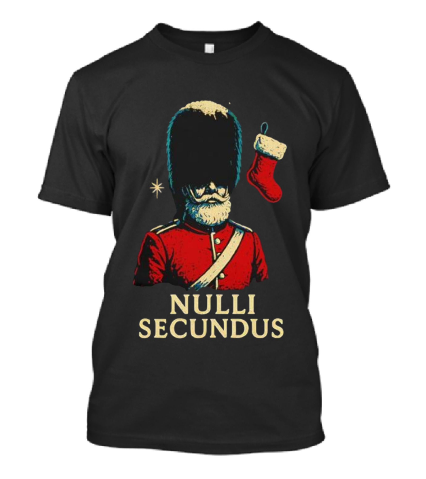 Coldstream Guards Nulli Secundus Christmas Stocking Vintage Style T-Shirt