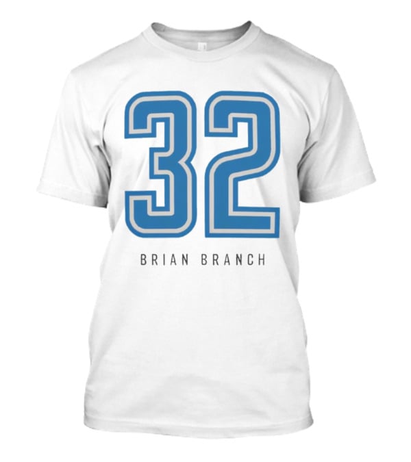 Brian Branch 32 Nameplate Box T-Shirt