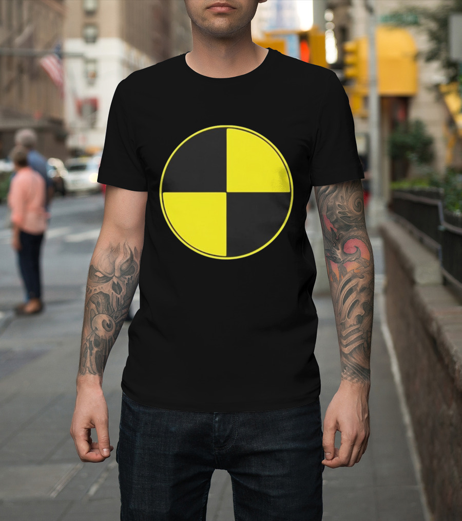 Crash Test Dummy Yellow Black Symbol T-Shirt