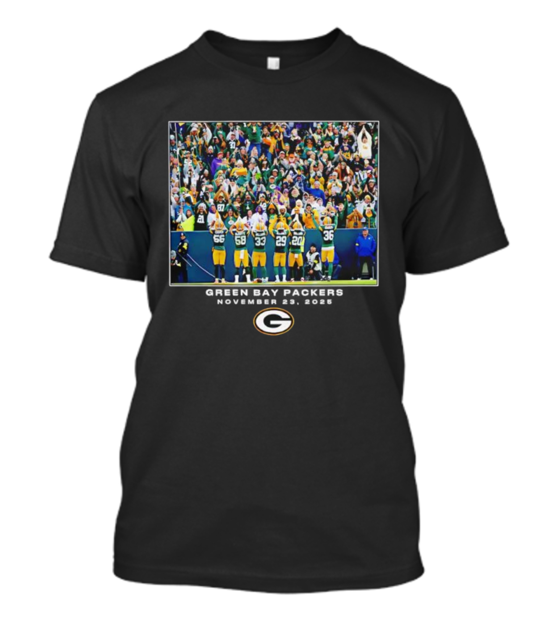 Green Bay Packers NFL Crowd Celebration November 23rd 2025 T-Shirt