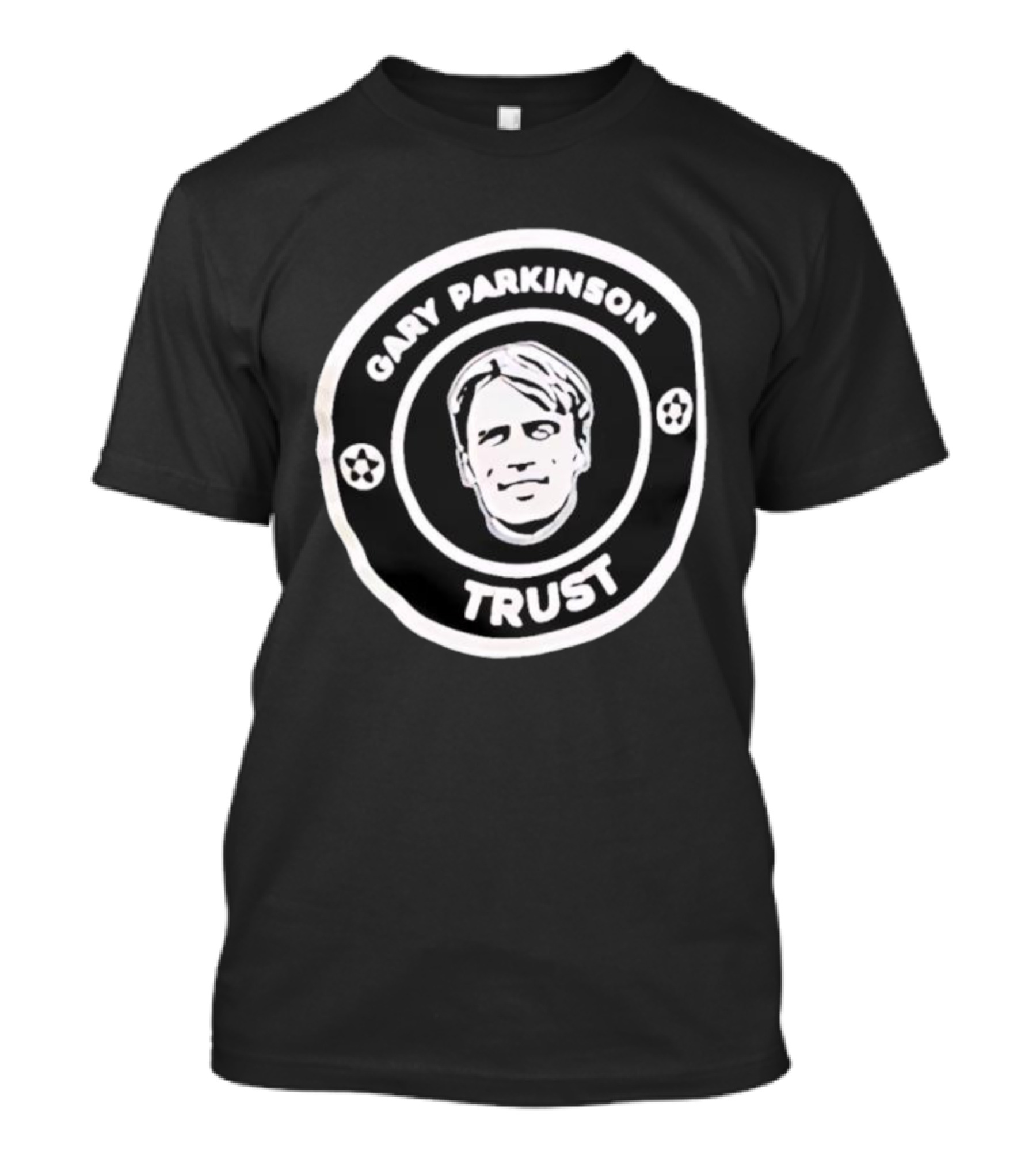 Gary Parkinson Trust Emblem Featuring Portrait And Stars T-Shirt