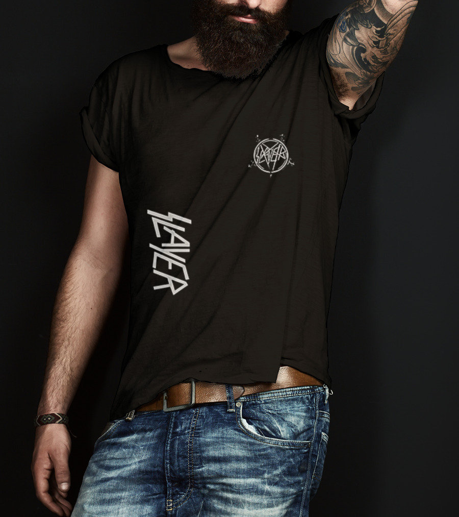 Slayer Angel Of Death Skull Pentagram T-Shirt