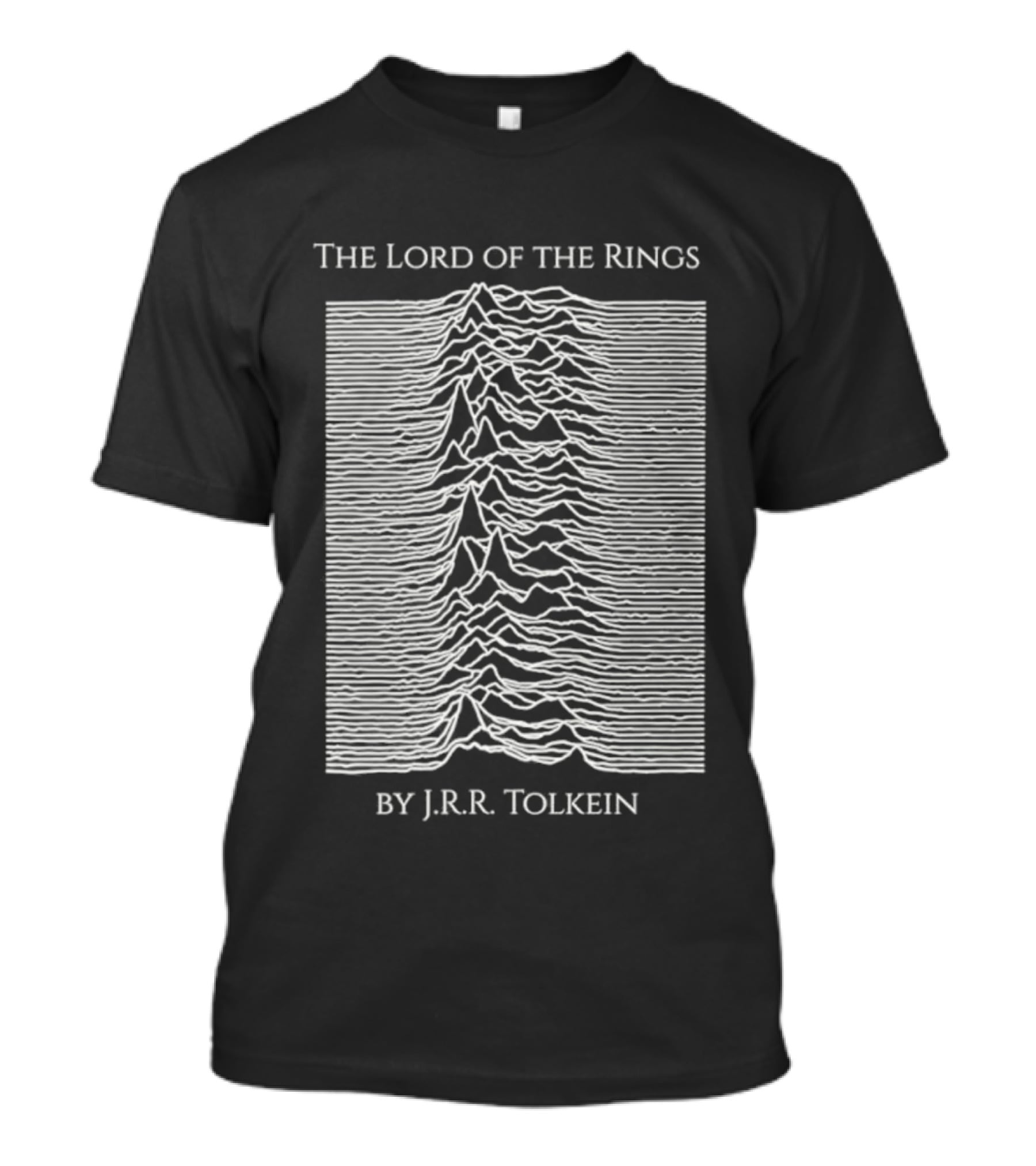 The Lord Of The Rings J.R.R. Tolkien Iconic Cover Design With Mountains T-Shirt