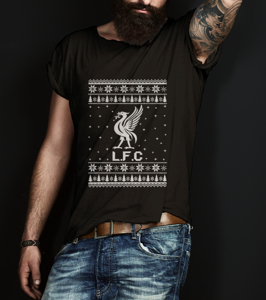 LFC Merry Christmas Festive Football Holiday Celebration T-Shirt