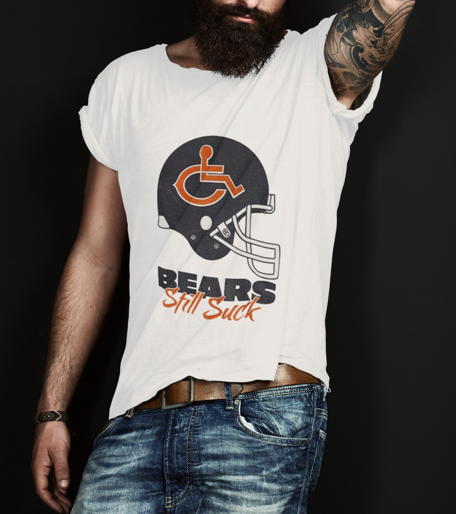 Chicago Bears Still Suck NFL Football Helmet 2025 Cartoon T-Shirt