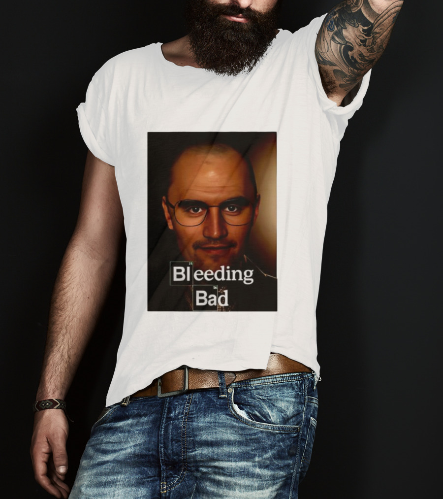 Bleeding Bad Bald Man With Glasses T-Shirt