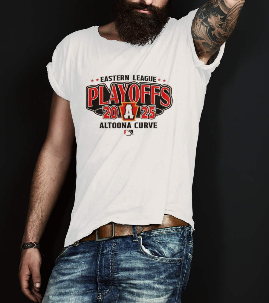 Eastern League Playoffs 2025 Altoona Curve Team A Logo T-Shirt