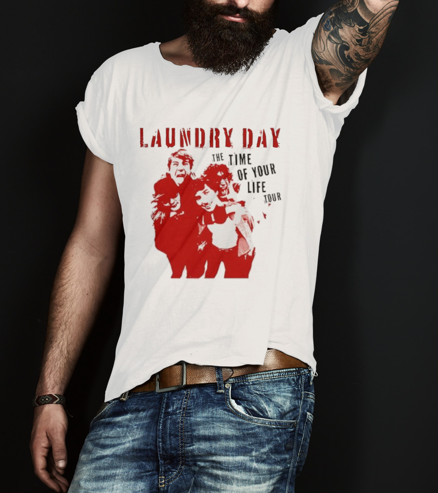 Laundry Day The Time Of Your Life Tour Group Red Silhouette T-Shirt