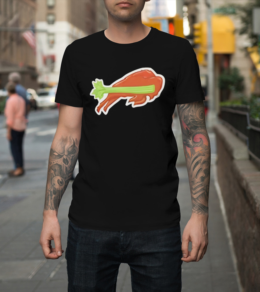 2025 Buffalo Bills Chicken Wing Celery Buffalo Wings Football T-Shirt