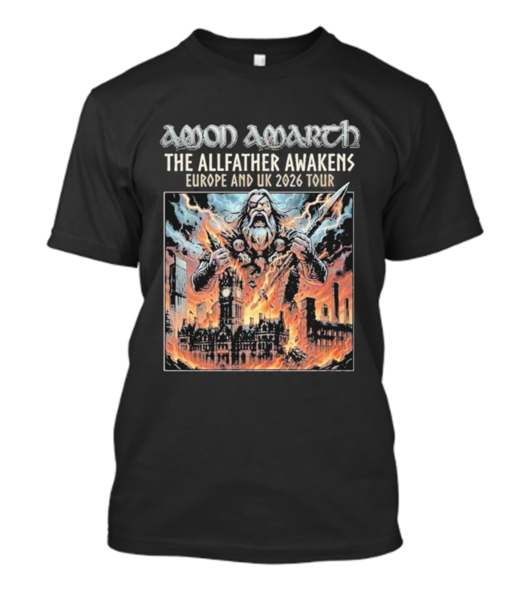 Amon Amarth The Allfather Awakens Europe And UK 2026 Tour Manchester UK 10 October T-Shirt