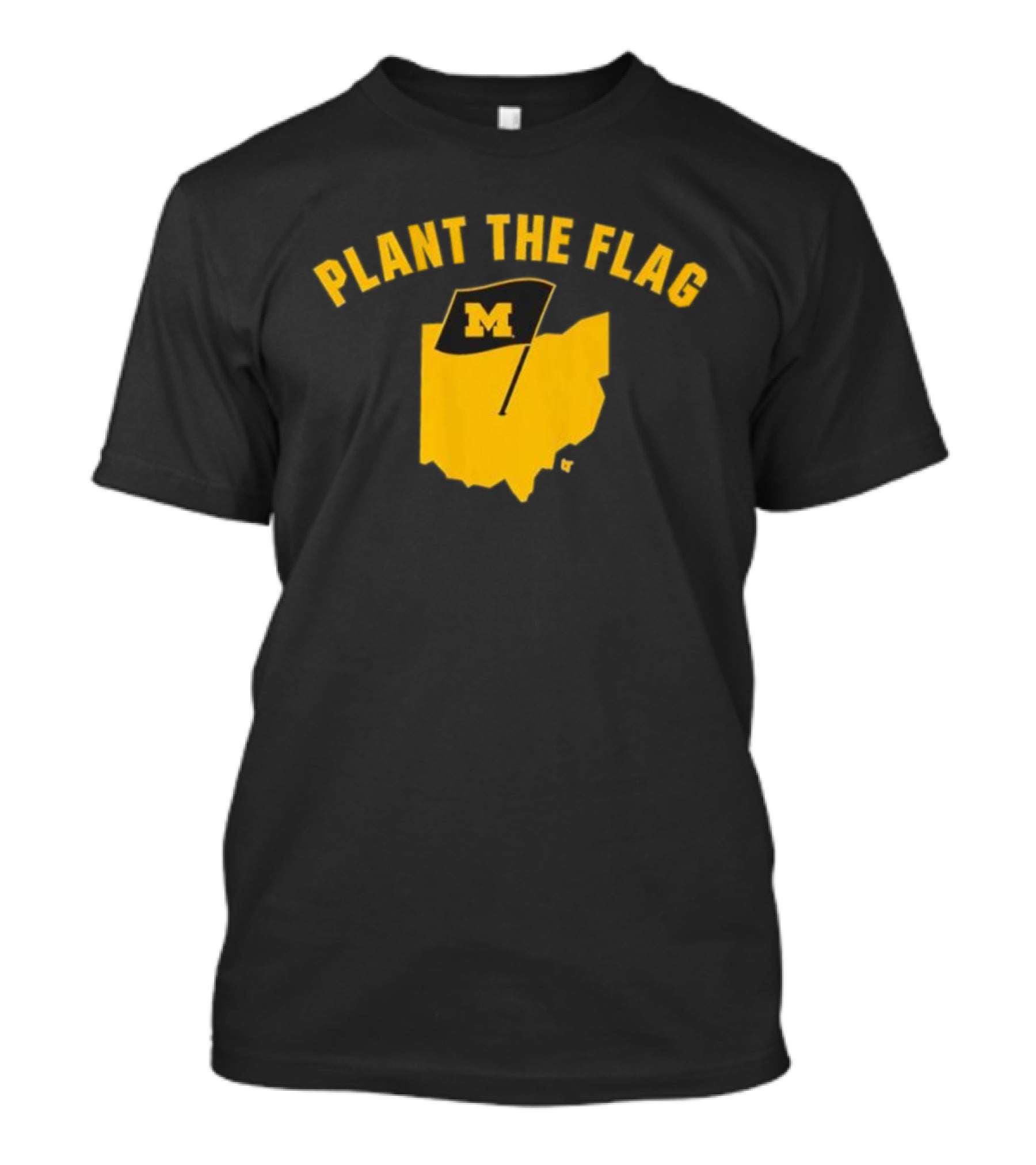 Michigan Football Plant The Flag M Logo Ohio Outline T-Shirt