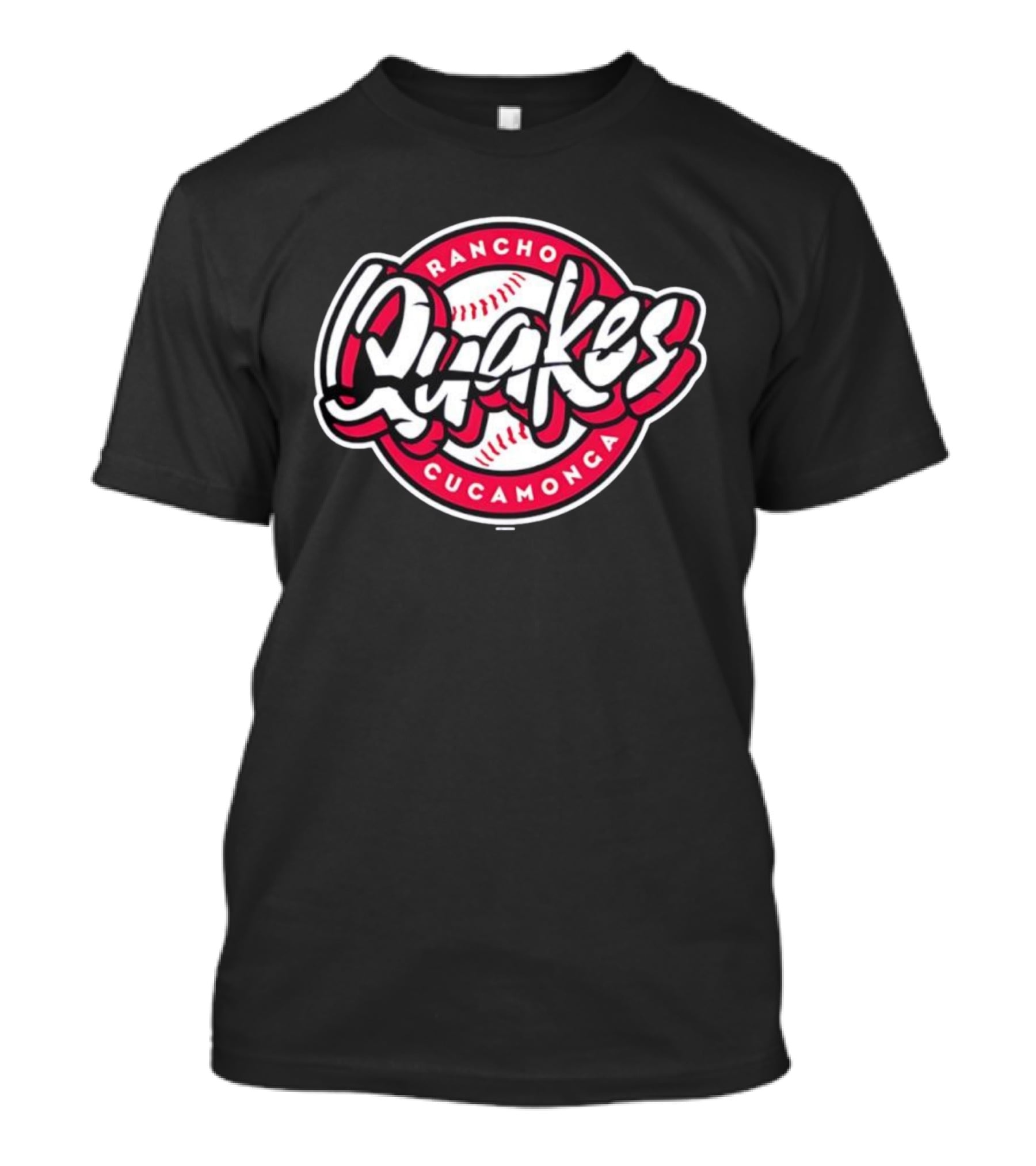 Rancho Cucamonga Quakes Baseball Team Quakes Logo T-Shirt
