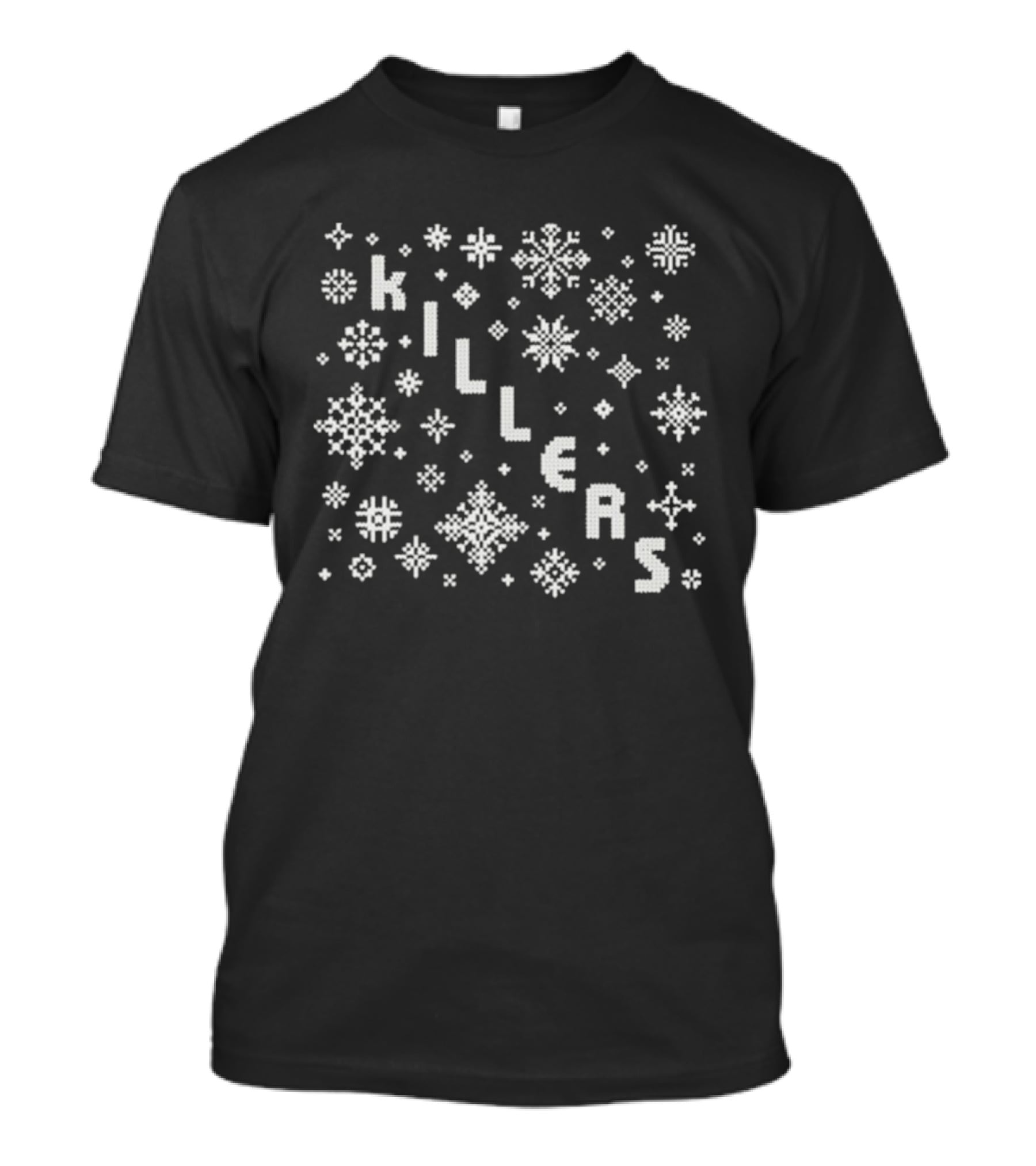 Killers Holiday Snowflake Christmas Pattern T-Shirt