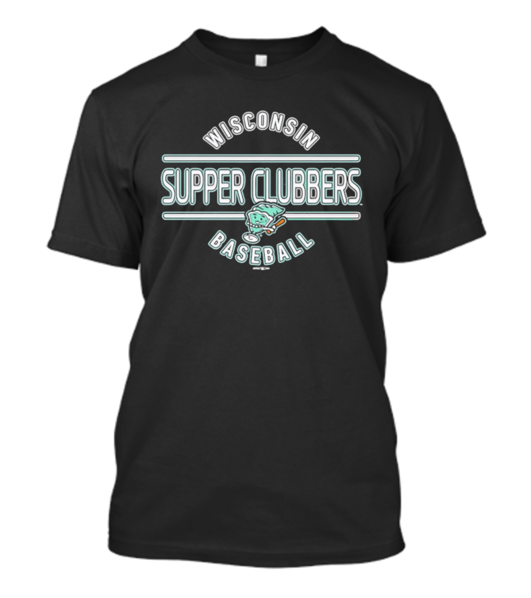 Wisconsin Supper Clubbers Baseball Grasshopper Theme T-Shirt