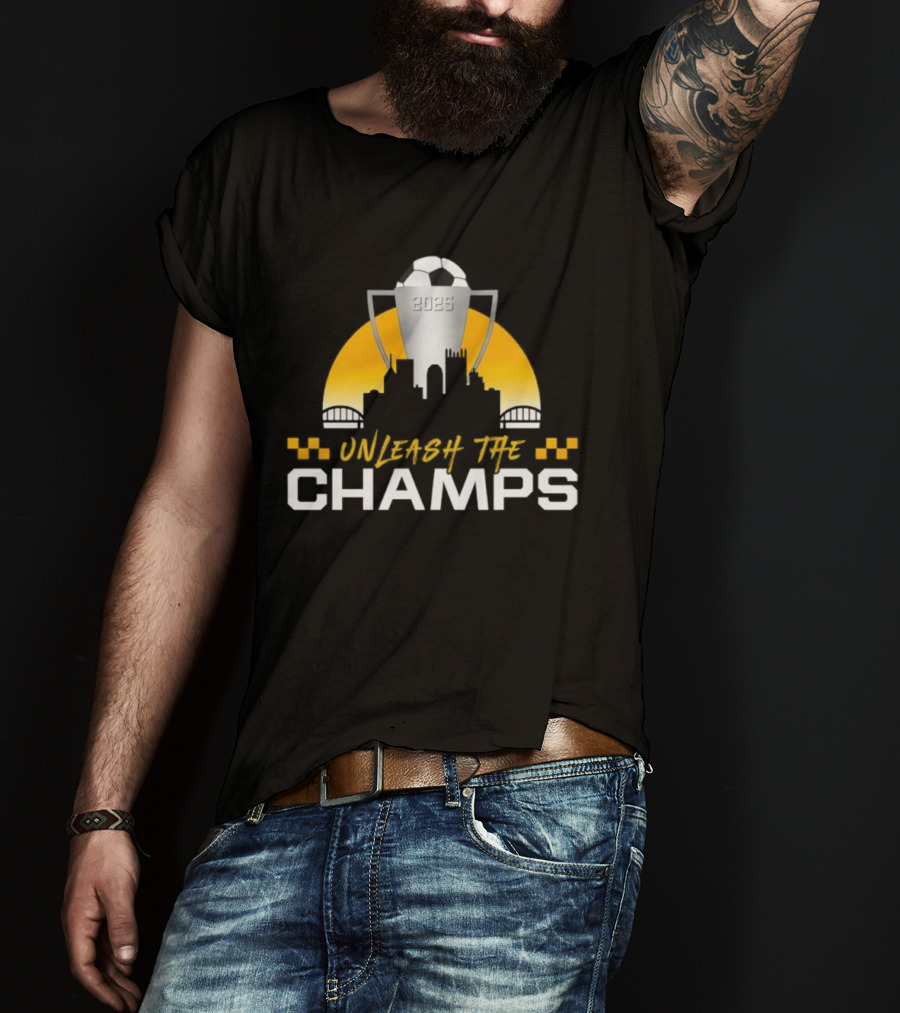 Unleash The Champs 2023 Soccer Trophy Champions T-Shirt